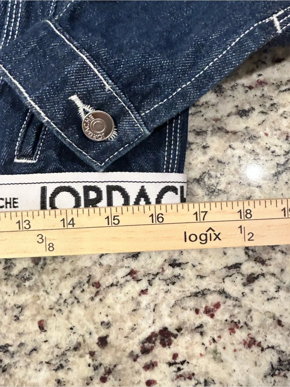Jordache Rinse Cropped Jacket Women’s NWOT XS White‎ Cinch Belted Retro Denim